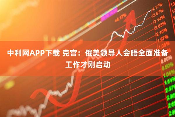 中利网APP下载 克宫：俄美领导人会晤全面准备工作才刚启动