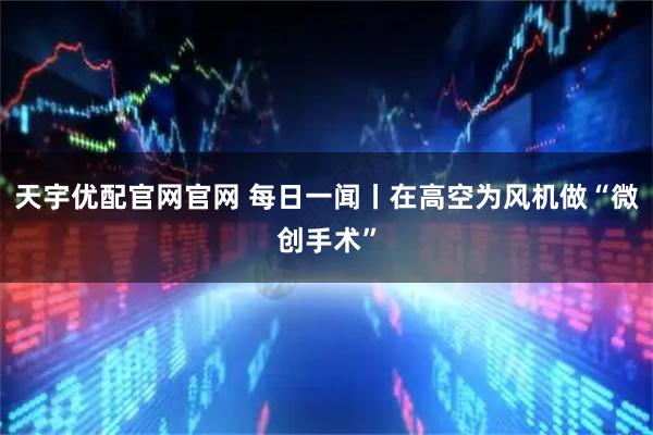 天宇优配官网官网 每日一闻丨在高空为风机做“微创手术”